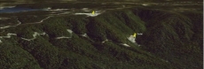 Google Earth View of Fossey Mine - Note the position of the Portal